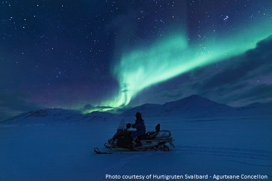 Northern Lights at Svalbard - Photo courtesy of Hurtigruten Svalbard - Agurtxane Concellon